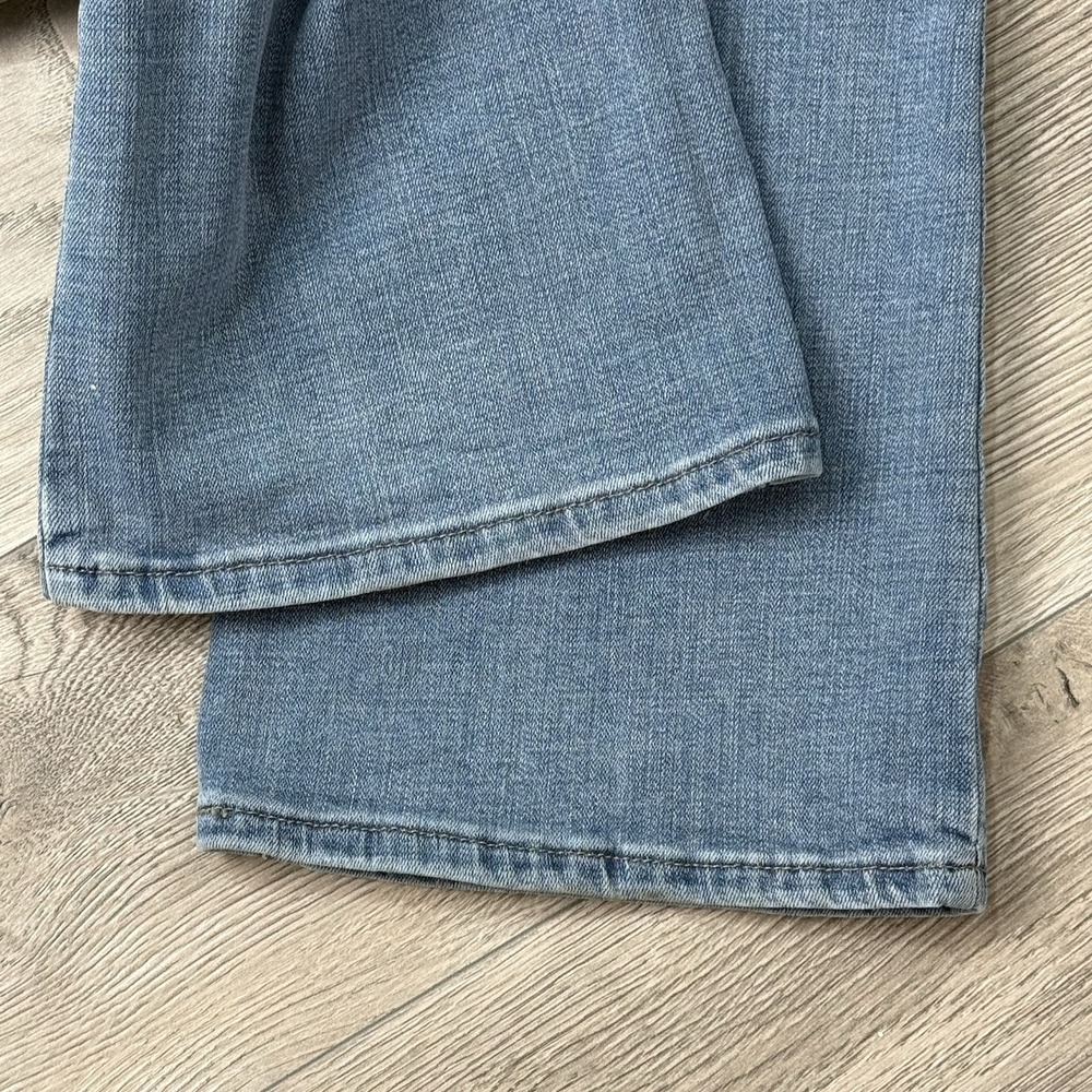 Levis 725 High Rise Boot Cut Jeans Womens 29 8 M Blue Denim 32" Inseam Western - Picture 6 of 6